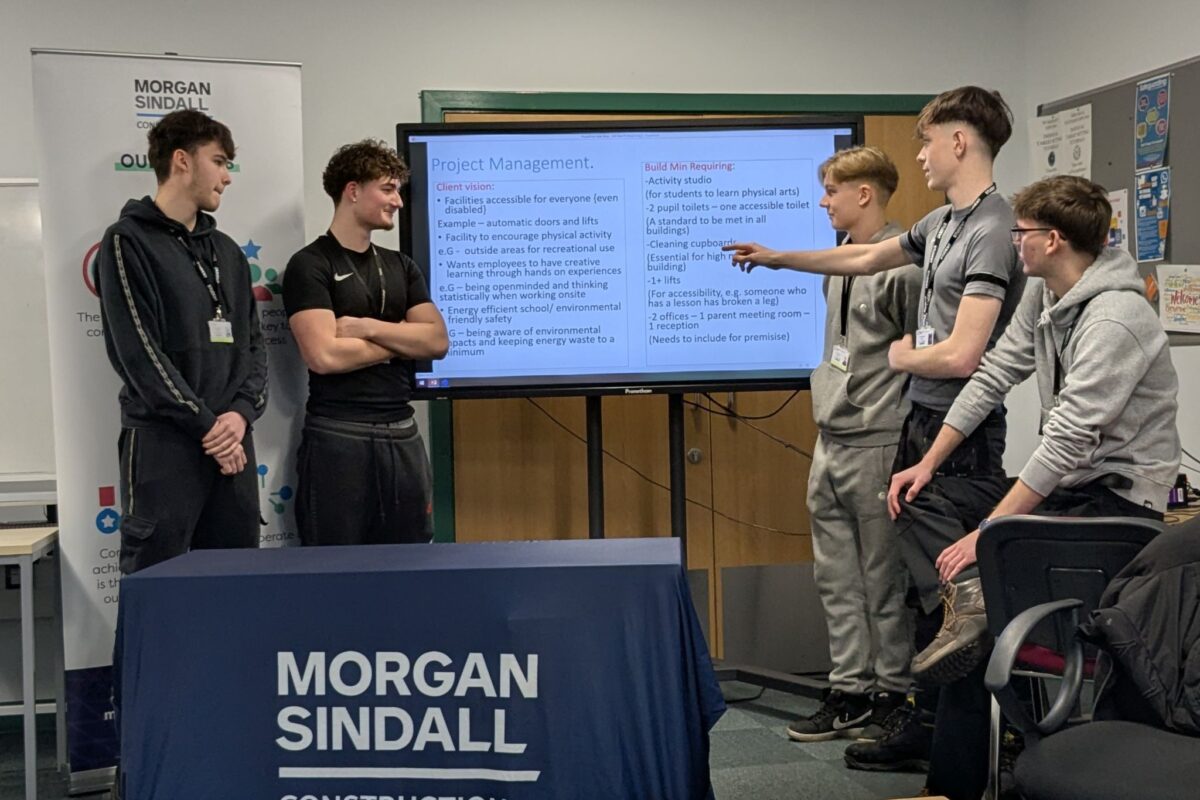 Building Futures: Brooklands Technical College Students Gain Construction Insights with Morgan Sindall 